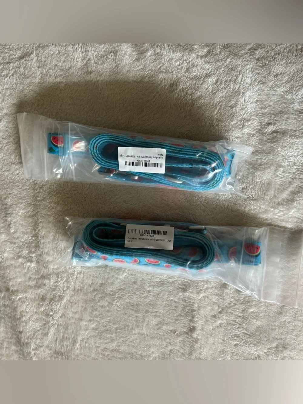 Turquoise Watermelon Print Large Dog Collar NWT